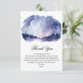 スターリーナイトスカイシチュアルテーマブライダルシャワー サンキューカード (スタンド正面)