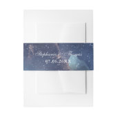 スターリーナイトスカイ差出人住所ラベル 招待状ベリーバンド (正面例)