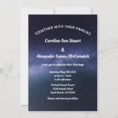 スターリーナイトスカイ銀河系スターモダンズ結婚 招待状 (正面)