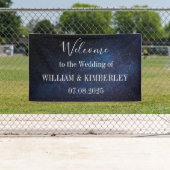 スターリーナイトスターズスカイ銀河系エレガントウェディング 横断幕 (インサイチュ)