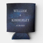 スターリーナイトスターズスカイ銀河系エレガントウェディング 缶クーラー (正面)