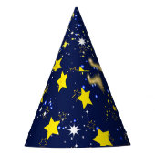 スターリーナイトダークブルースカイパーティー帽子 パーティーハット (正面)