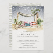 スターリーナイトトロピカルカバナボークリニューアル招待状 サンキューカード (正面/裏面)