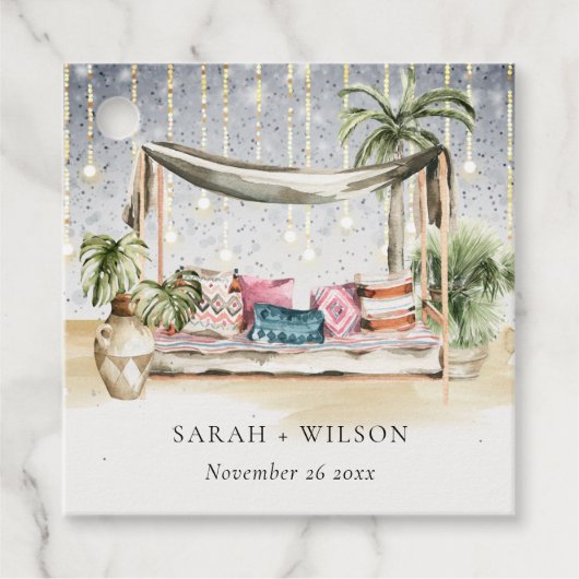 スターリーナイトトロピカルパームビーチカバ結婚ナズ フェイバータグ (正面)