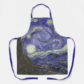 スターリーナイトバイビンセント・ヴァン・ゴッホ エプロン (正面)