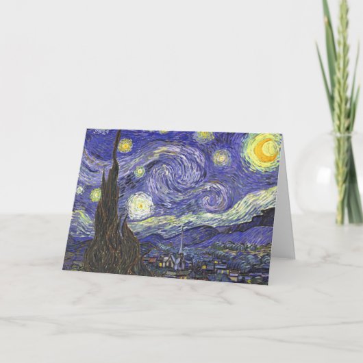 スターリーナイトバイビンセント・ヴァン・ゴッホ カード (正面)