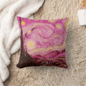 スターリーナイトバイビンセント・ヴァン・ゴッホ クッション (ブランケット)