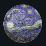 スターリーナイトバイビンセント・ヴァン・ゴッホ ダーツボード<br><div class="desc">Starry Night by Vincent van ゴッホは、ファン素晴らしゴッホの亡命から絵画フランスのサン・レミーの景色を眺める印象派の街並みポストのヴィンテージ。夜の空は、明るい三日月と風変わりな村の上に星の雲輝くで渦巻いている。スター・ナイトはファン・ゴッホの最も有名絵を描な都市で、思い出絵を描からの1日の間だった。アーティストについて：ヴィンセント・ウィレム・ヴァン・ゴッホ(1853-1890)は、彼の時代の最も有名なポスト印象派の画家の一人だった。彼の作品は、その荒々しい美しい、感情的な正直さ、そして色の点で最も顕著であはっきりしたった。</div>