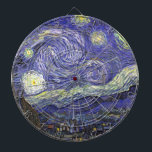 スターリーナイトバイビンセント・ヴァン・ゴッホ ダーツボード<br><div class="desc">Starry Night by Vincent van ゴッホは、ファン素晴らしゴッホの亡命から絵画フランスのサン・レミーの景色を眺める印象派の街並みポストのヴィンテージ。夜の空は、明るい三日月と風変わりな村の上に星の雲輝くで渦巻いている。スター・ナイトはファン・ゴッホの最も有名絵を描な都市で、思い出絵を描からの1日の間だった。アーティストについて：ヴィンセント・ウィレム・ヴァン・ゴッホ(1853-1890)は、彼の時代の最も有名なポスト印象派の画家の一人だった。彼の作品は、その荒々しい美しい、感情的な正直さ、そして色の点で最も顕著であはっきりしたった。</div>
