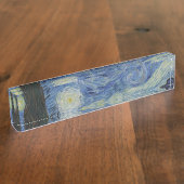 スターリーナイトバイビンセント・ヴァン・ゴッホ デスクネームプレート (側面)