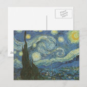 スターリーナイトバイビンセント・ヴァン・ゴッホ ポストカード (正面/裏面)