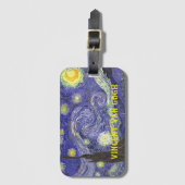 スターリーナイトバイビンセント・ヴァン・ゴッホ ラゲッジタグ (正面縦)