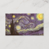 スターリーナイトバイビンセント・ヴァン・ゴッホ 名刺 (裏面)