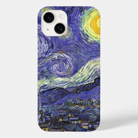スターリーナイトバイビンセント・ヴァン・ゴッホ Case-Mate iPhoneケース (裏面)