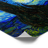 スターリーナイトバイヴァンゴッホファインアートポスタープリント ポスター (角)