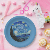 スターリーナイトバイヴァンゴッホ紙プレート ペーパープレート (パーティー)