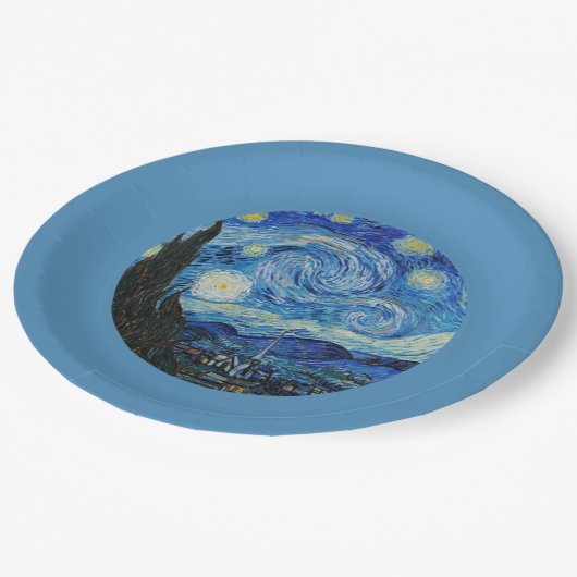 スターリーナイトバイヴァンゴッホ紙プレート ペーパープレート (アングル)