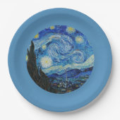 スターリーナイトバイヴァンゴッホ紙プレート ペーパープレート (正面)