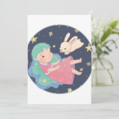 スターリーナイトバニー&ガールイラストレーション 招待状 (スタンド正面)