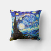 スターリーナイトバンゴッホファインアート クッション (裏面)