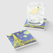 スターリーナイトパリフランス ストーンコースター (横)