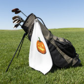 スターリーナイトパンプキンハロウィンヴァンゴッホサンクスギヴィ ゴルフタオル (グリーン)