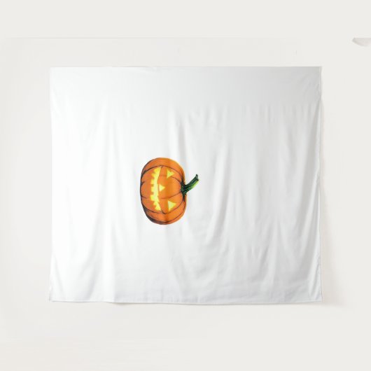 スターリーナイトパンプキンハロウィンヴァンゴッホサンクスギヴィ タペストリー (正面(横))