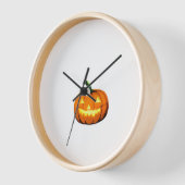 スターリーナイトパンプキンハロウィンヴァンゴッホサンクスギヴィ 壁時計 (傾斜)