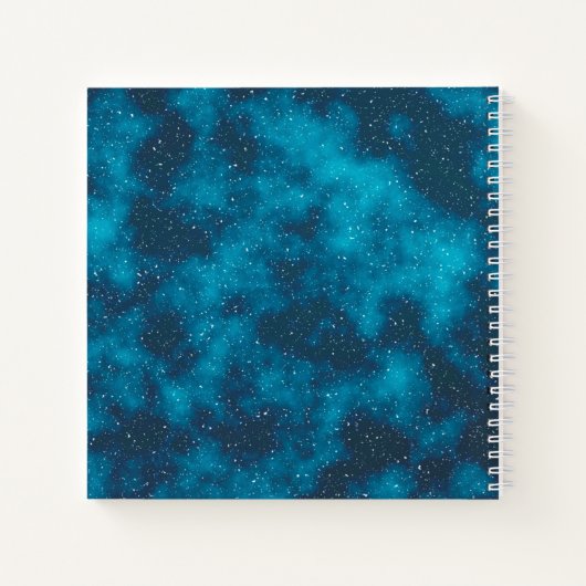 スターリーナイトパーソナライズされたスカイアーティストのスケッチブック ノートブック (裏面)