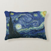 スターリーナイトビンセントゴッホファインアート絵画ズ アクセントクッション (正面)