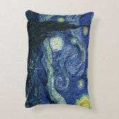 スターリーナイトビンセントゴッホファインアート絵画ズ アクセントクッション (裏面(縦))