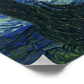 スターリーナイトビンセントゴッホファインアート絵画ズ ポスター (角)