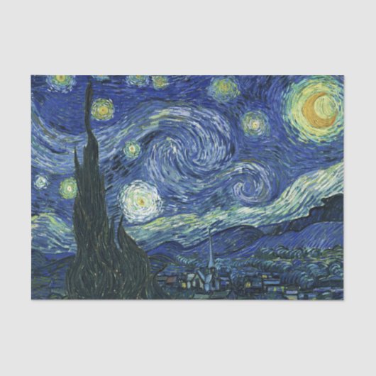 スターリーナイトビンセントゴッホファインアート絵画ズ 薄葉紙 (正面)