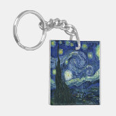 スターリーナイトビンセントゴッホヴィンテージズ絵画アート キーホルダー (正面左)