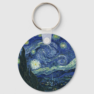 スターリーナイトビンセントゴッホヴィンテージズ絵画アート キーホルダー