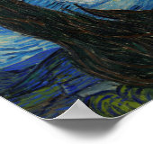 スターリーナイトビンセントファンゴッホかわいいラブラドール犬 ポスター (角)