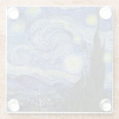 スターリーナイトビンセントファンゴッホコースター ガラスコースター (裏面)