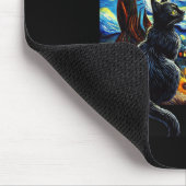 スターリーナイトビンセントファンゴッホサンフラワーズ猫好き マウスパッド (コーナー)