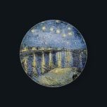 スターリーナイトビンセントファンゴッホ マグネット<br><div class="desc">コーデビルの茅葺きコテージ。ヴィンセント・ウィレム・ヴァン・ゴッホ。濃い青と黄色の色調の夜景。川に橋が架かっている。手前では、男性と女性が堤防に沿って歩くである。星が空輝くにある。パブリックドメインにおける有名な芸術作品の複製。</div>