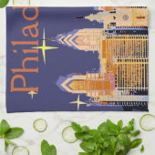 スターリーナイトフィラデルフィア キッチンタオル (折り畳み)