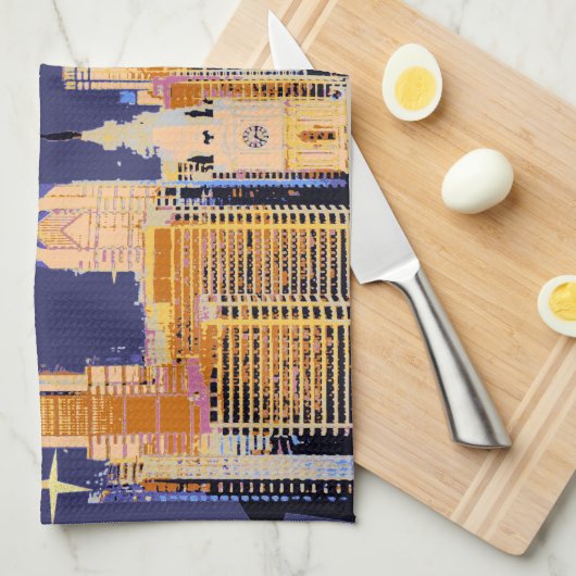 スターリーナイトフィラデルフィア キッチンタオル (四つ折り)