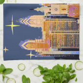 スターリーナイトフィラデルフィア キッチンタオル (折り畳み)