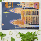 スターリーナイトフィラデルフィア、チーズステーキ キッチンタオル (折り畳み)