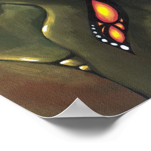 スターリーナイトフェアリーゴシックファンタジーアートプリント ポスター (角)