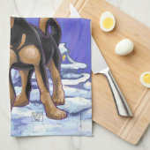 スターリーナイトフェスティバルチフアインサンタハット キッチンタオル (四つ折り)