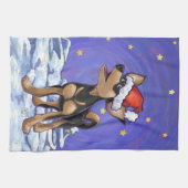 スターリーナイトフェスティバルチフアインサンタハット キッチンタオル (横)