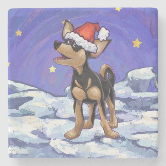 スターリーナイトフェスティバルチフアインサンタハット ストーンコースター (正面)