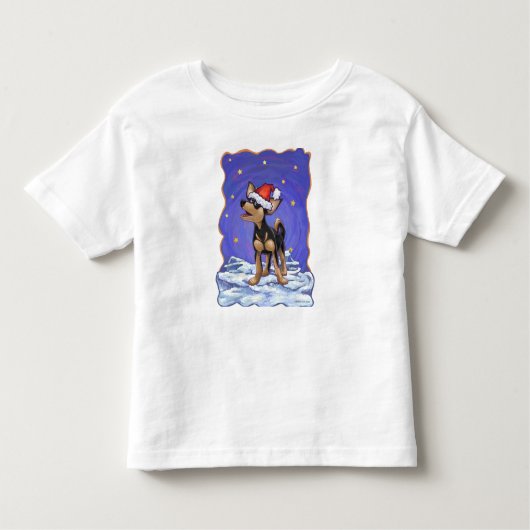 スターリーナイトフェスティバルチフアインサンタハット トドラーTシャツ (正面)