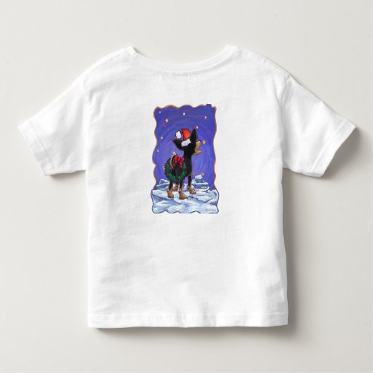 スターリーナイトフェスティバルチフアインサンタハット トドラーTシャツ (裏面)