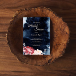 スターリーナイトフローラブライダルシャワー招待 招待状